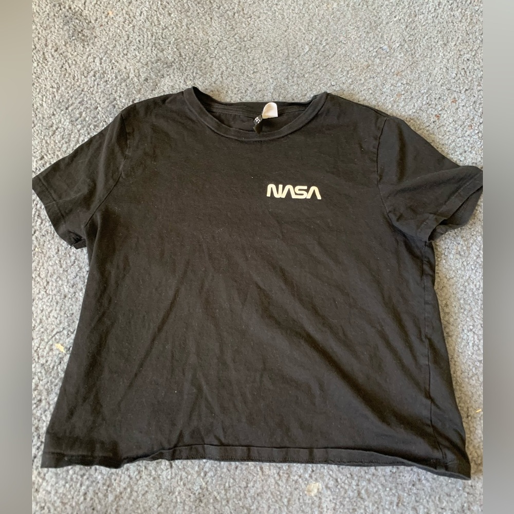 H&M, Black, NASA t-shirt, M